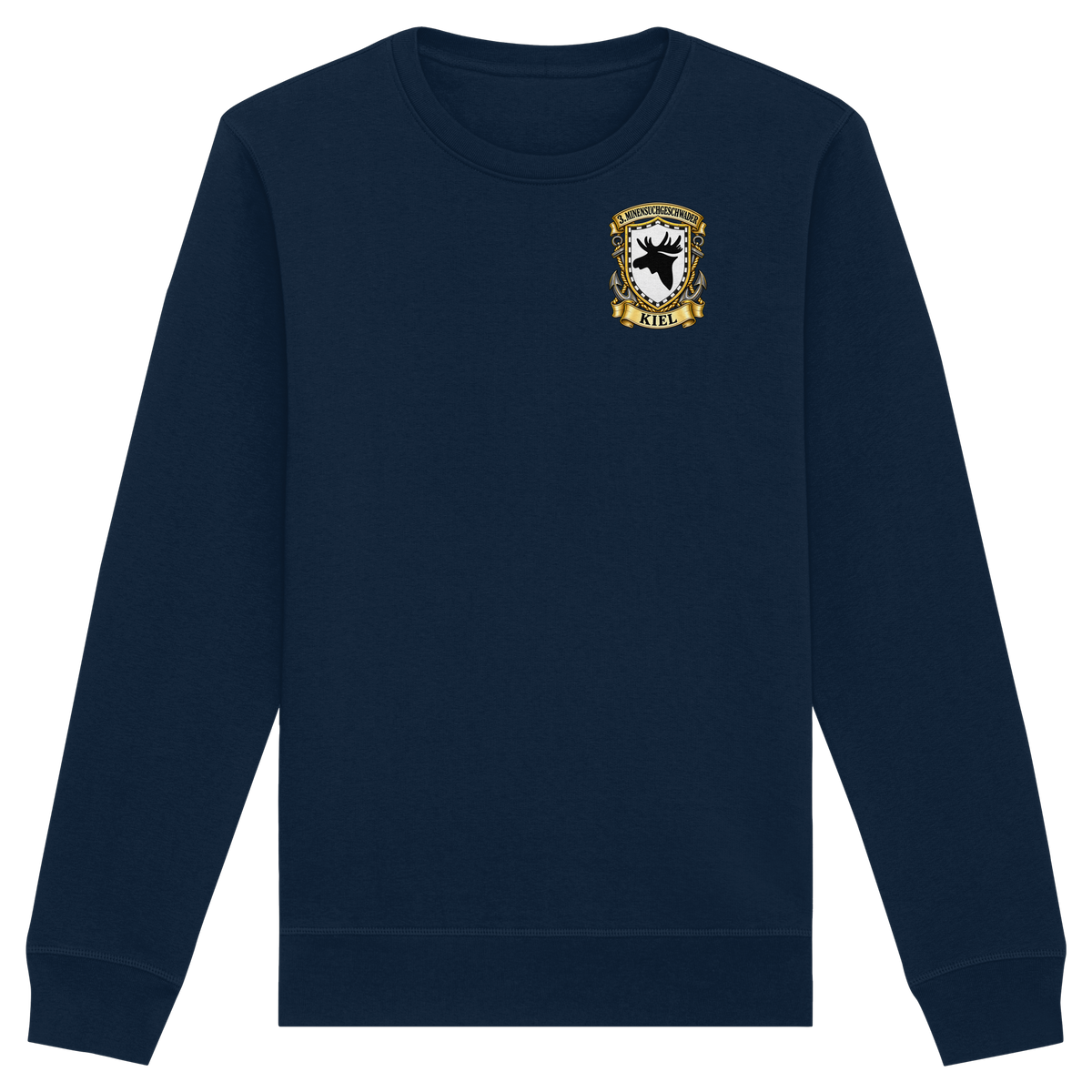 Wappen 3. Minensuchgeschwader - KIEL - Brustlogo - Organic Basic Unisex Sweatshirt