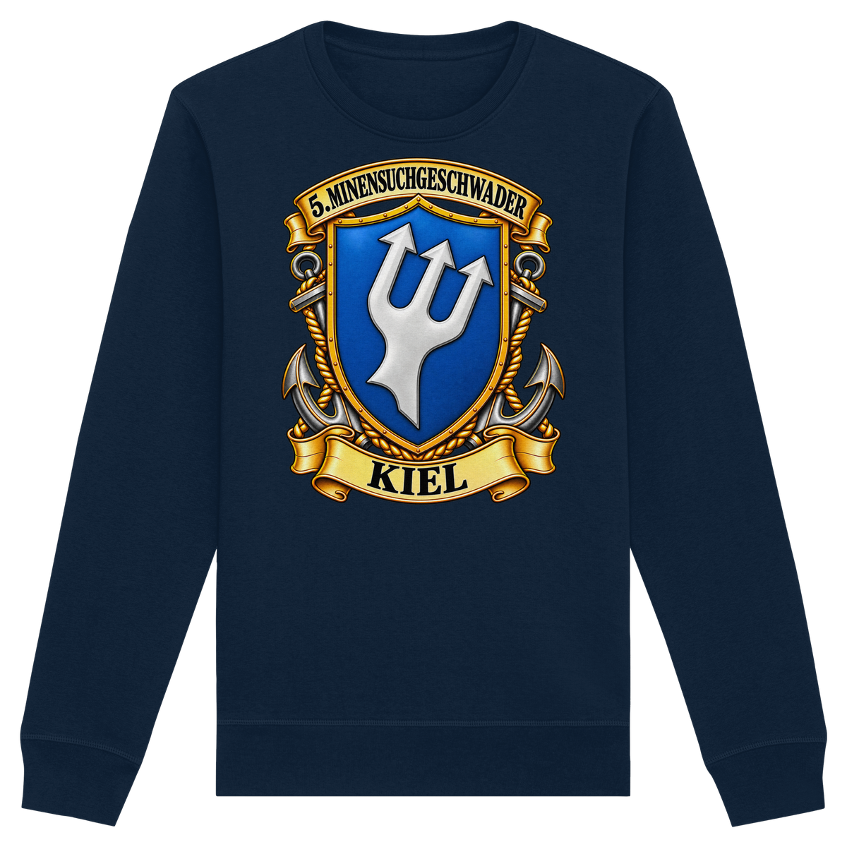 Wappen 5. Minensuchgeschwader - KIEL - Organic Basic Unisex Sweatshirt