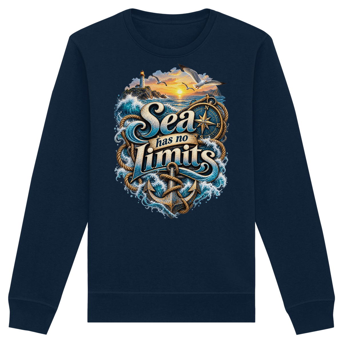 Sea has no Limits - Organic Basic Unisex Sweatshirt