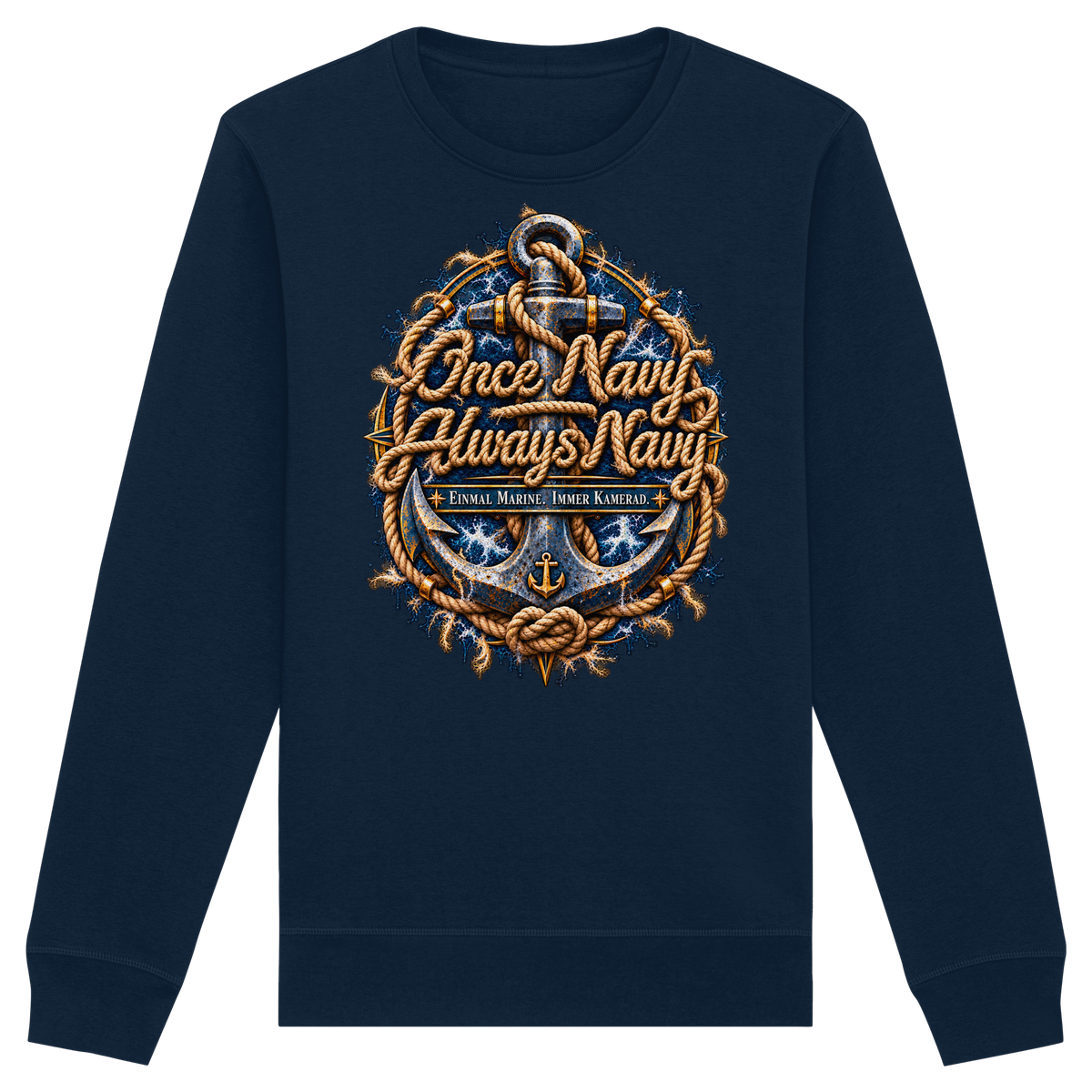 Once Navy - Always Navy - Organic Basic Unisex Sweatshirt