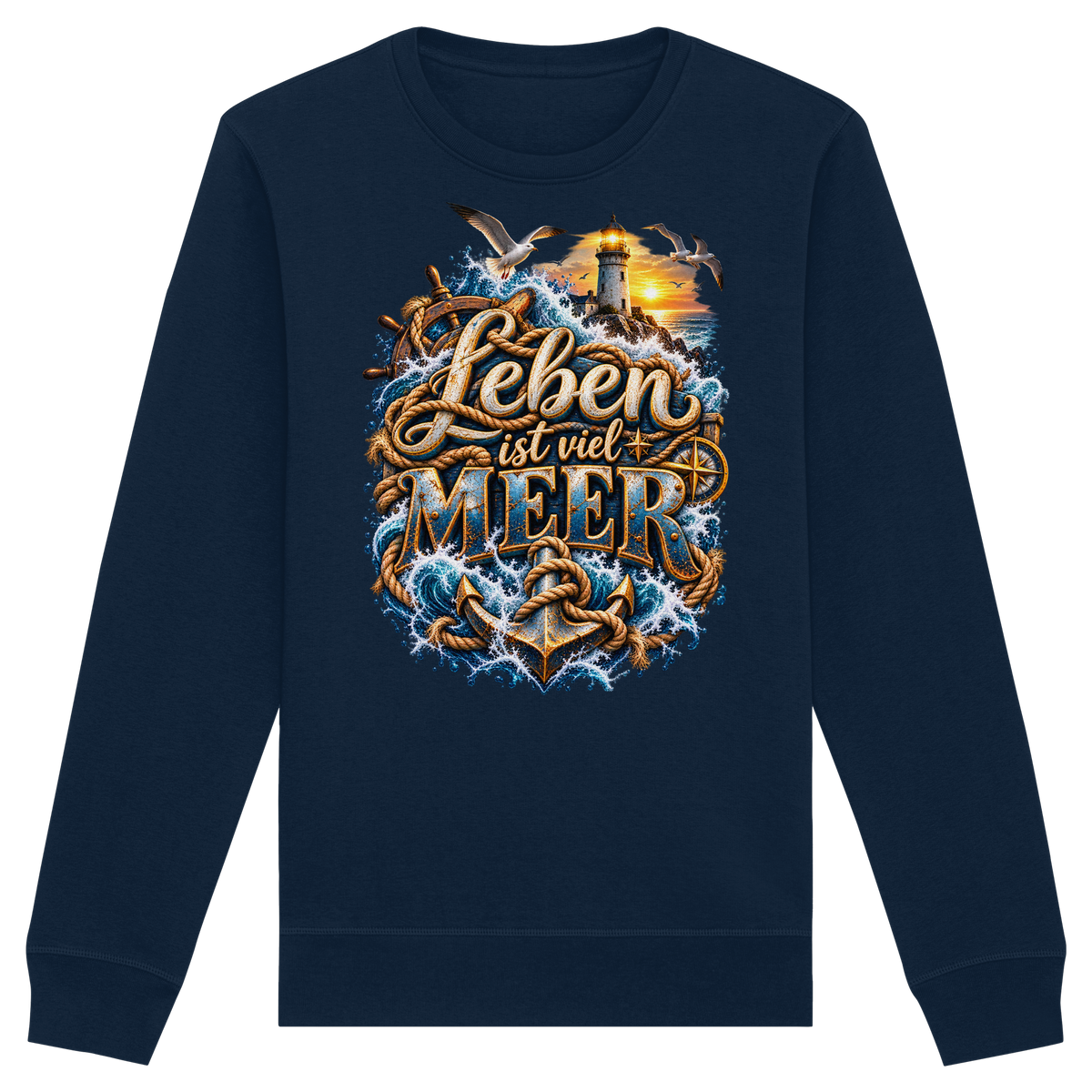 Leben ist viel Meer - Organic Basic Unisex Sweatshirt