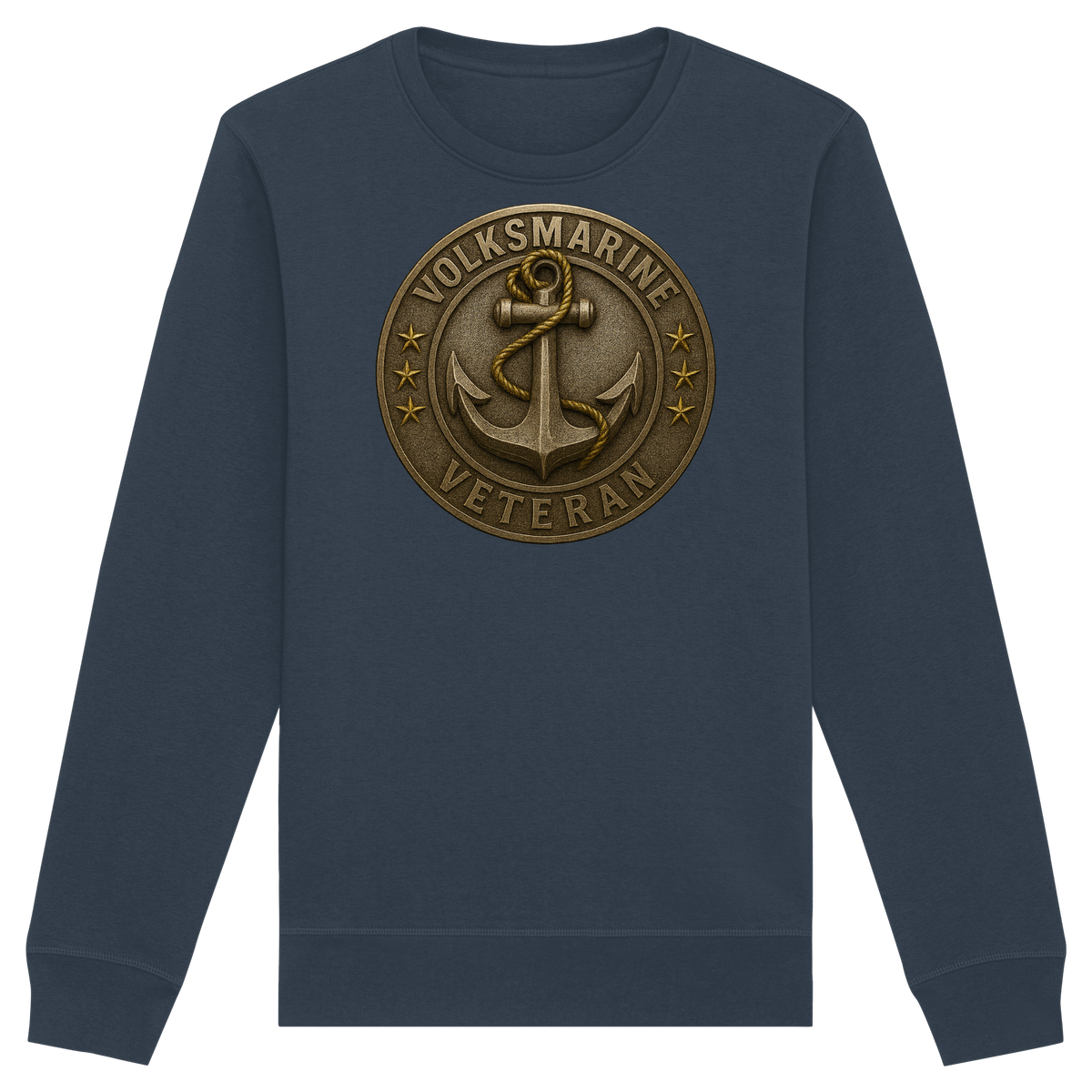 Volksmarine Veteran - Metalleffekt - Organic Basic Unisex Sweatshirt
