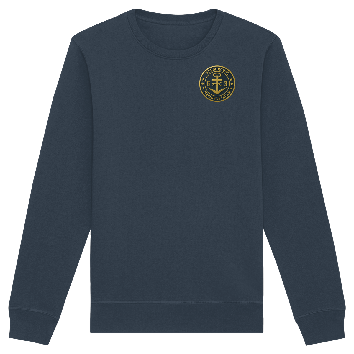 Marine Veteran 63er VERSORGUNG - Metalleffekt - Organic Basic Unisex Sweatshirt