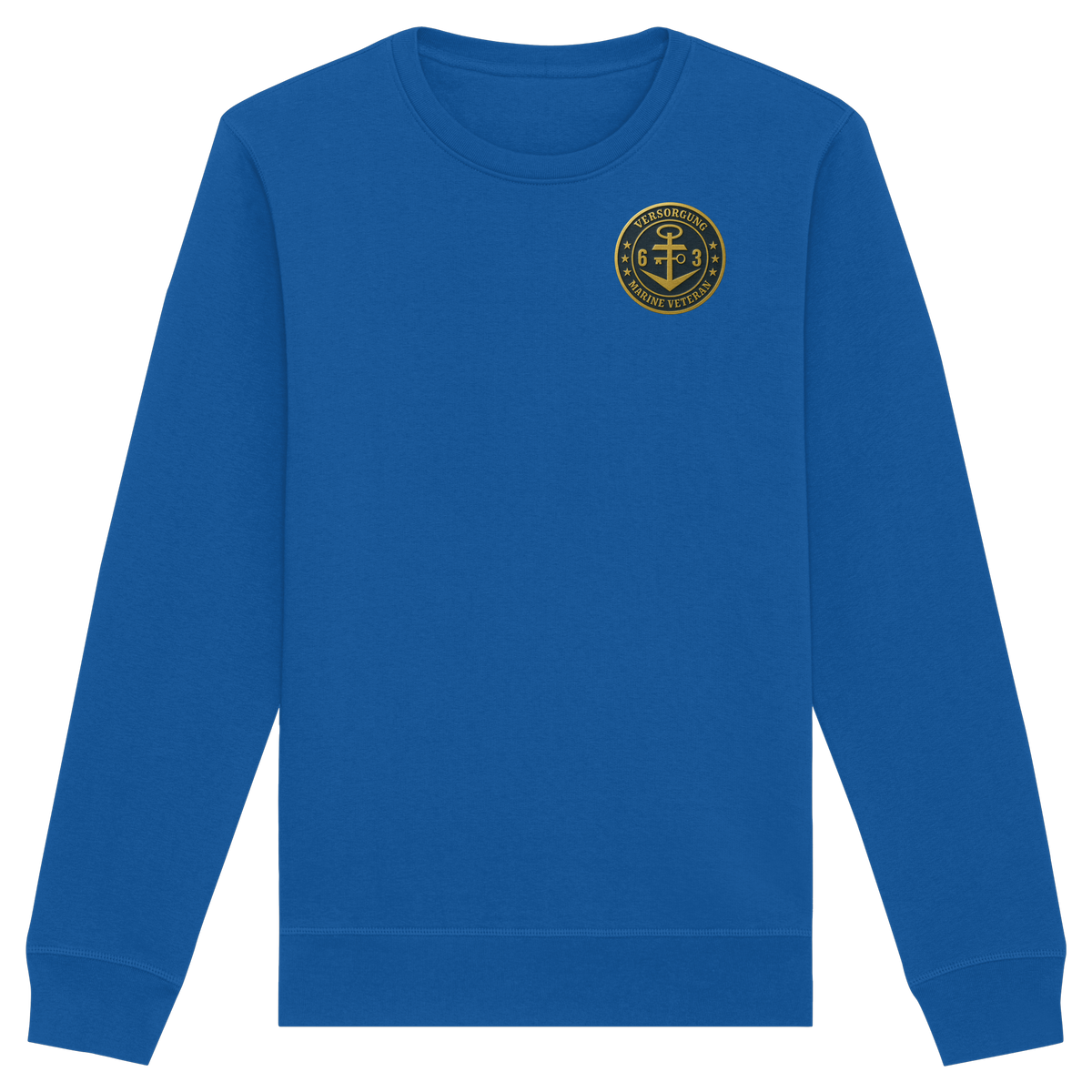Marine Veteran 63er VERSORGUNG - Metalleffekt - Organic Basic Unisex Sweatshirt