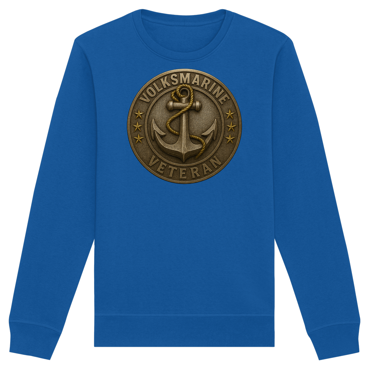 Volksmarine Veteran - Metalleffekt - Organic Basic Unisex Sweatshirt