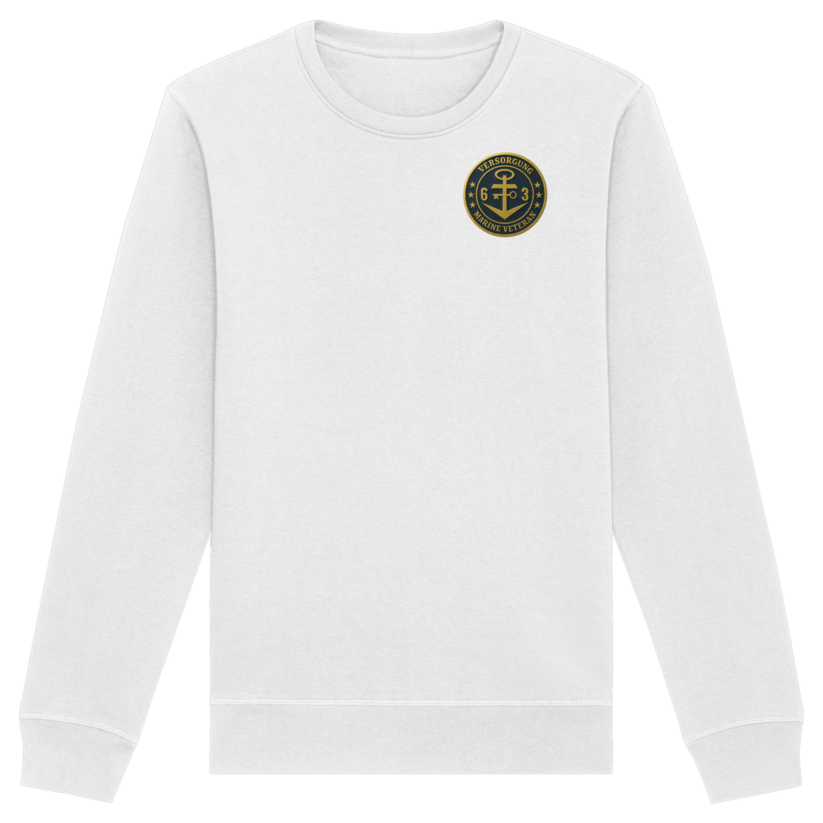 Marine Veteran 63er VERSORGUNG - Metalleffekt - Organic Basic Unisex Sweatshirt