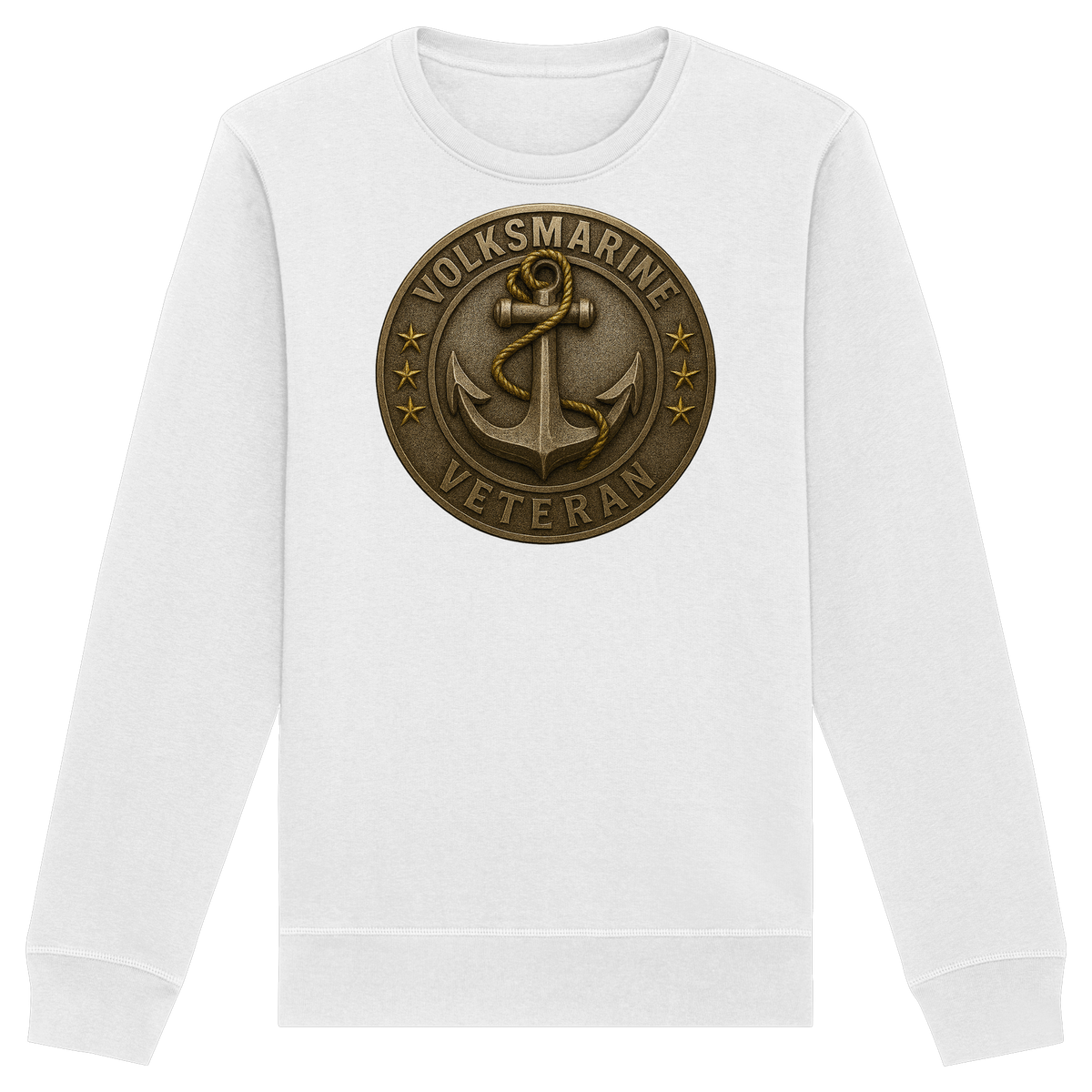 Volksmarine Veteran - Metalleffekt - Organic Basic Unisex Sweatshirt