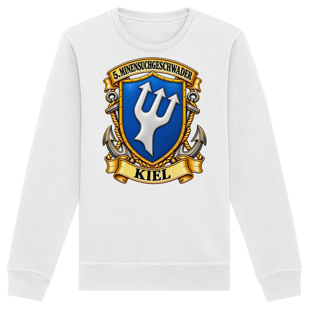 Wappen 5. Minensuchgeschwader - KIEL - Organic Basic Unisex Sweatshirt