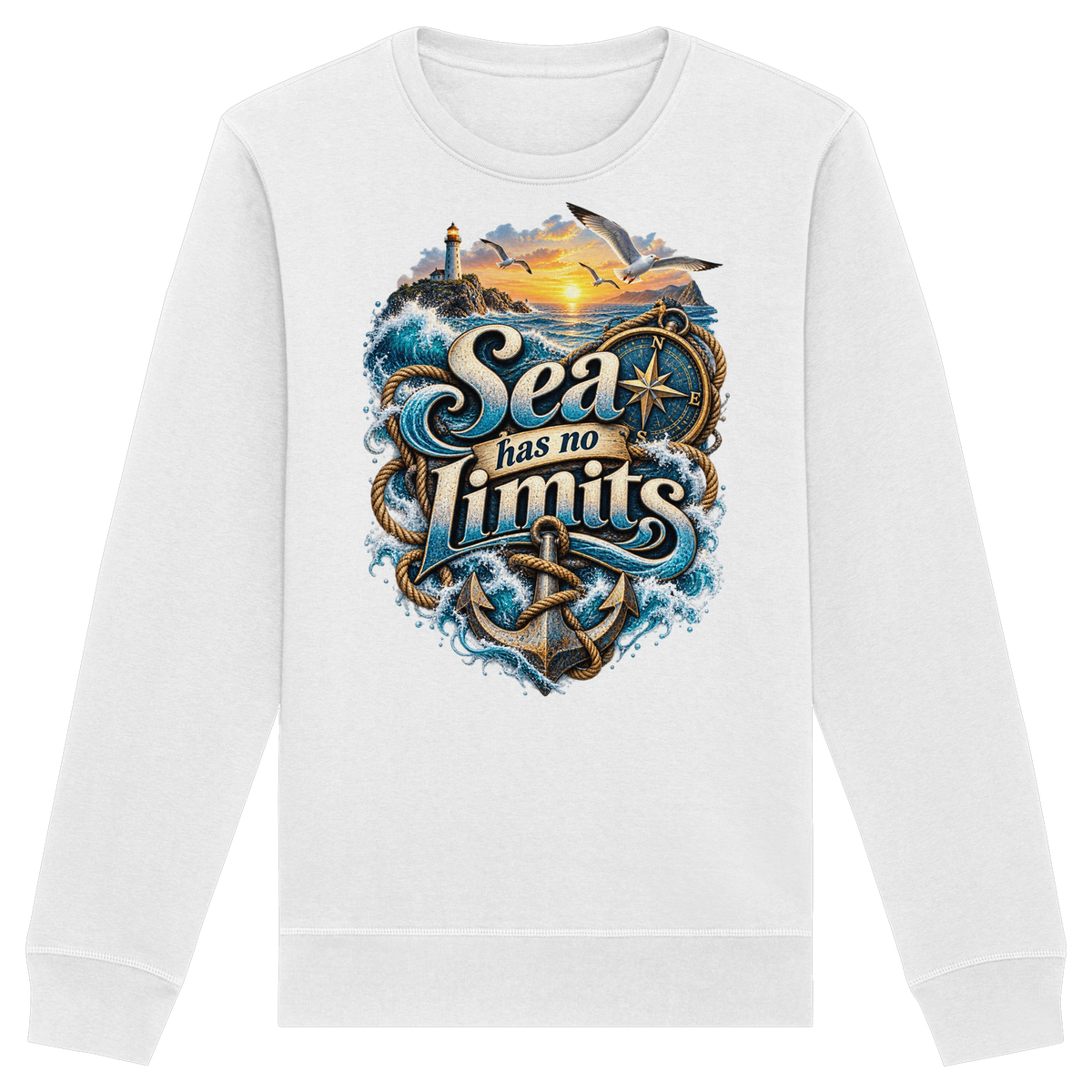 Sea has no Limits - Organic Basic Unisex Sweatshirt