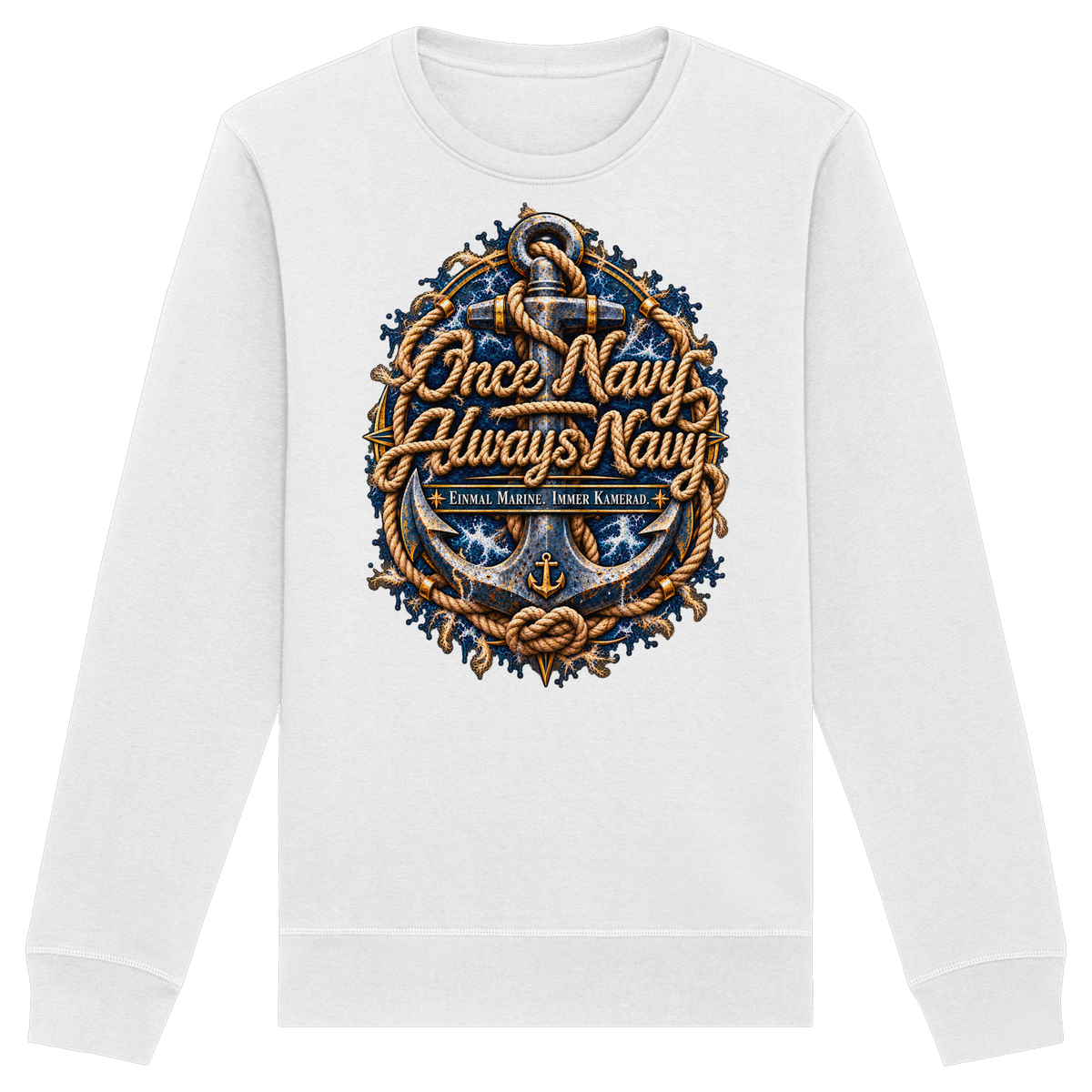 Once Navy - Always Navy - Organic Basic Unisex Sweatshirt