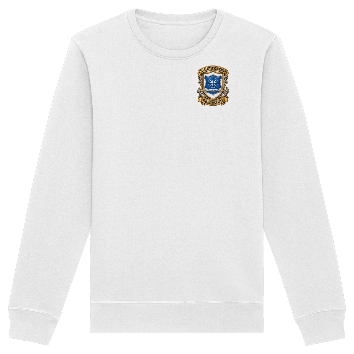 Wappen 2. Geleitgeschwader - Wilhelmshaven - Brustlogo - Organic Basic Unisex Sweatshirt