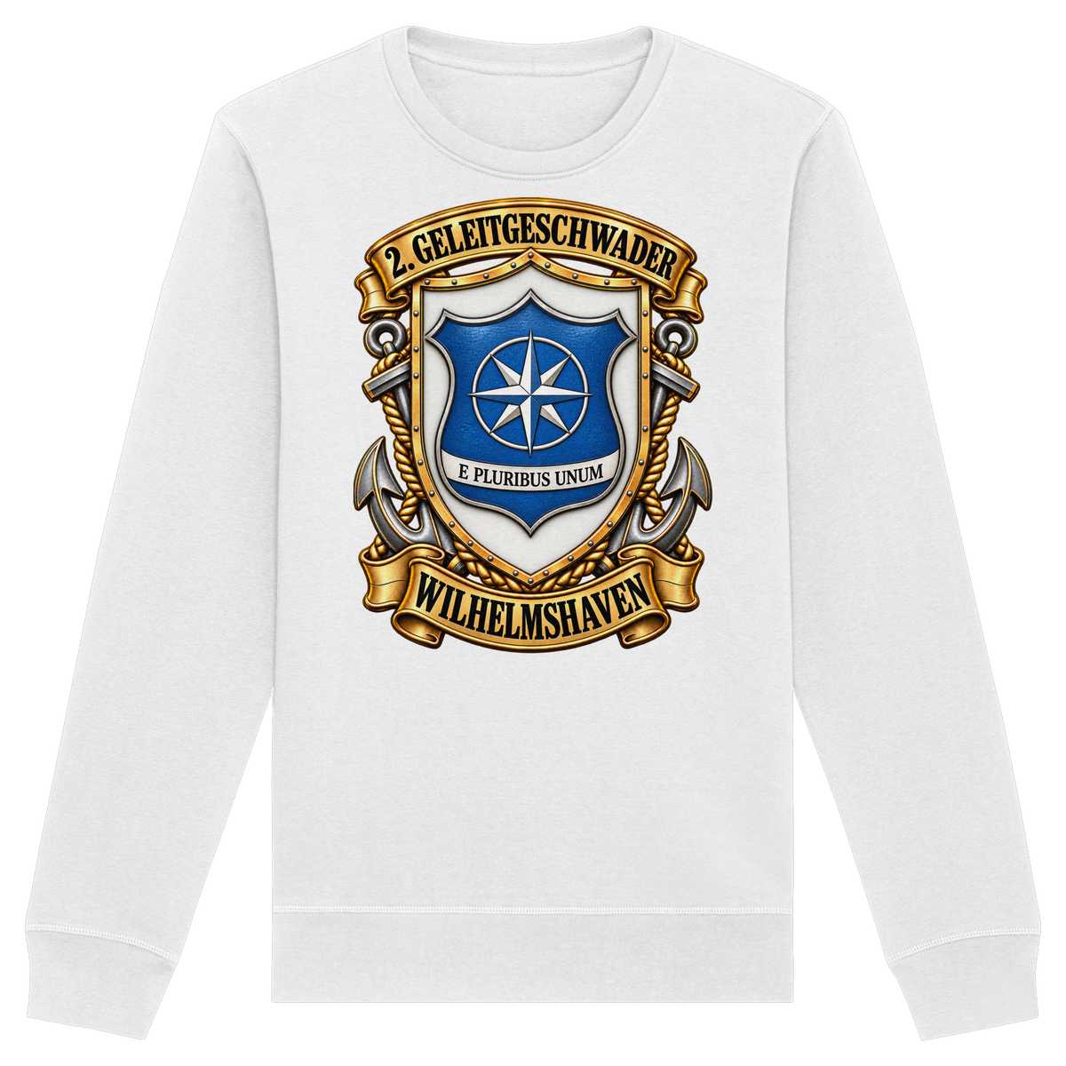 Wappen 2. Geleitgeschwader - Wilhelmshaven - Organic Basic Unisex Sweatshirt