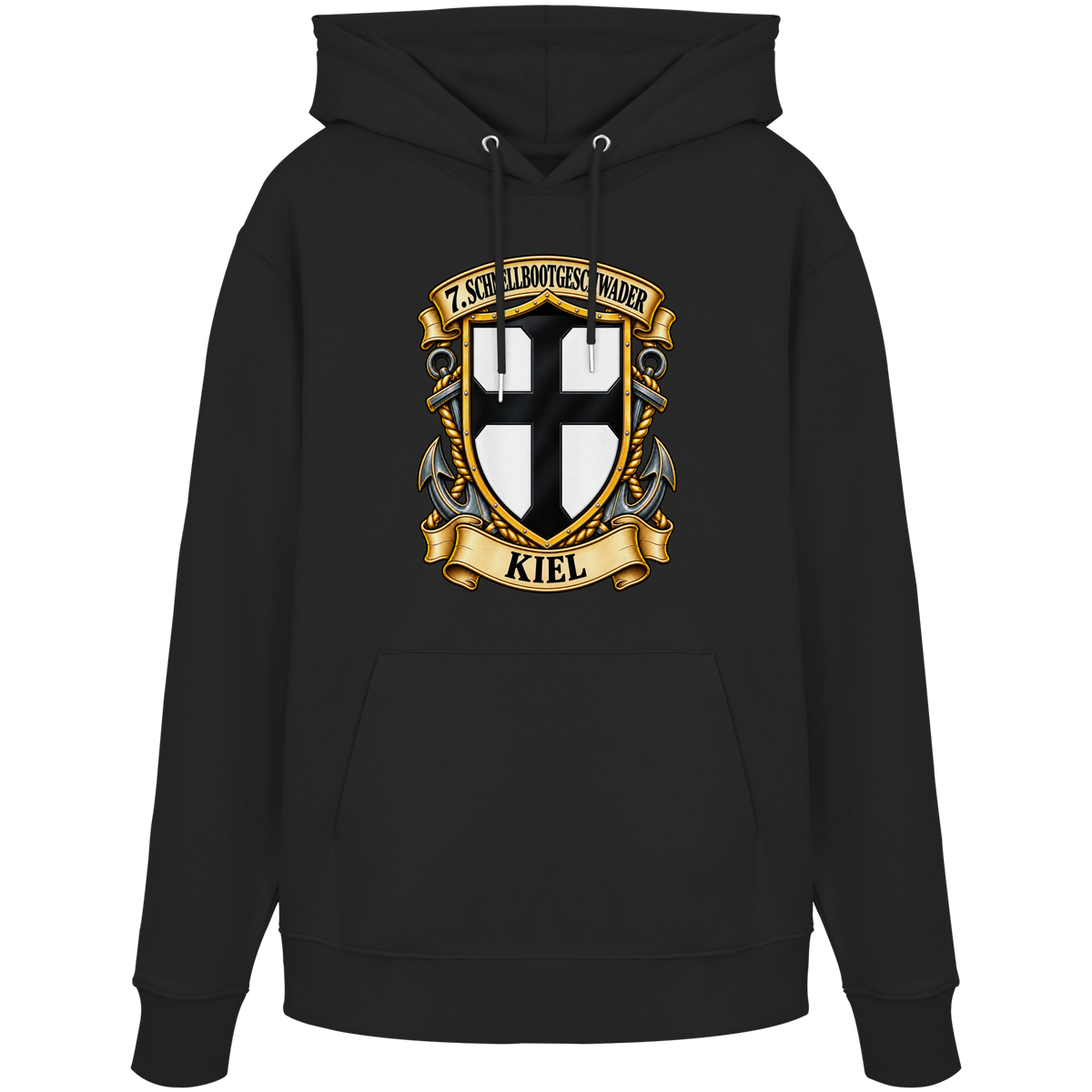 Wappen 7. Schnellbootgeschwader - KIEL - Organic Hoodie