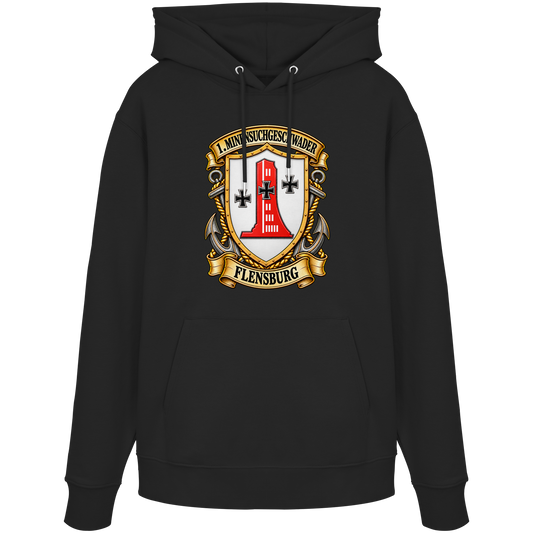 Wappen 1. Minensuchgeschwader - FLENSBURG - Organic Hoodie