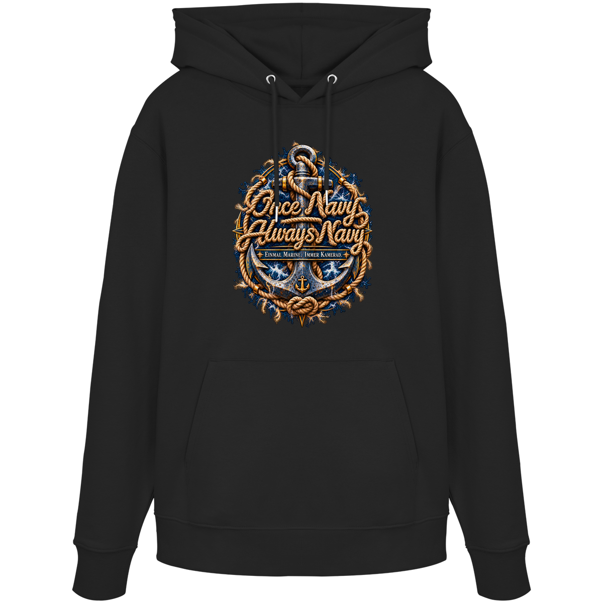 Once Navy - Always Navy - Organic Hoodie