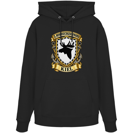 Wappen 3. Minensuchgeschwader - KIEL - Organic Hoodie