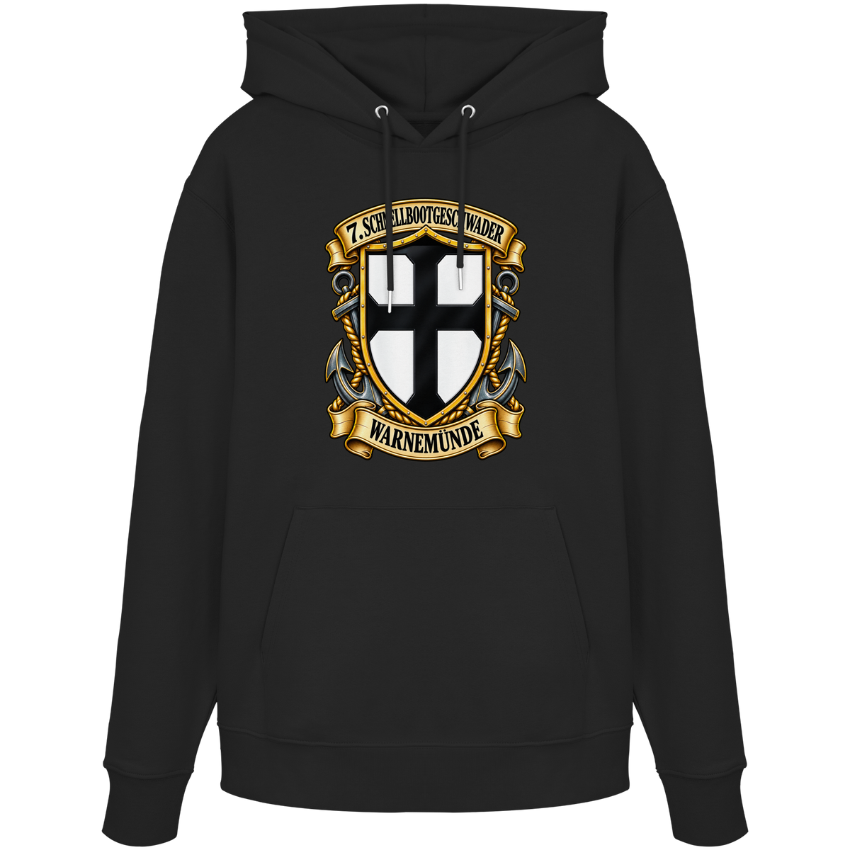 Wappen 7. Schnellbootgeschwader - WARNEMÜNDE - Organic Hoodie