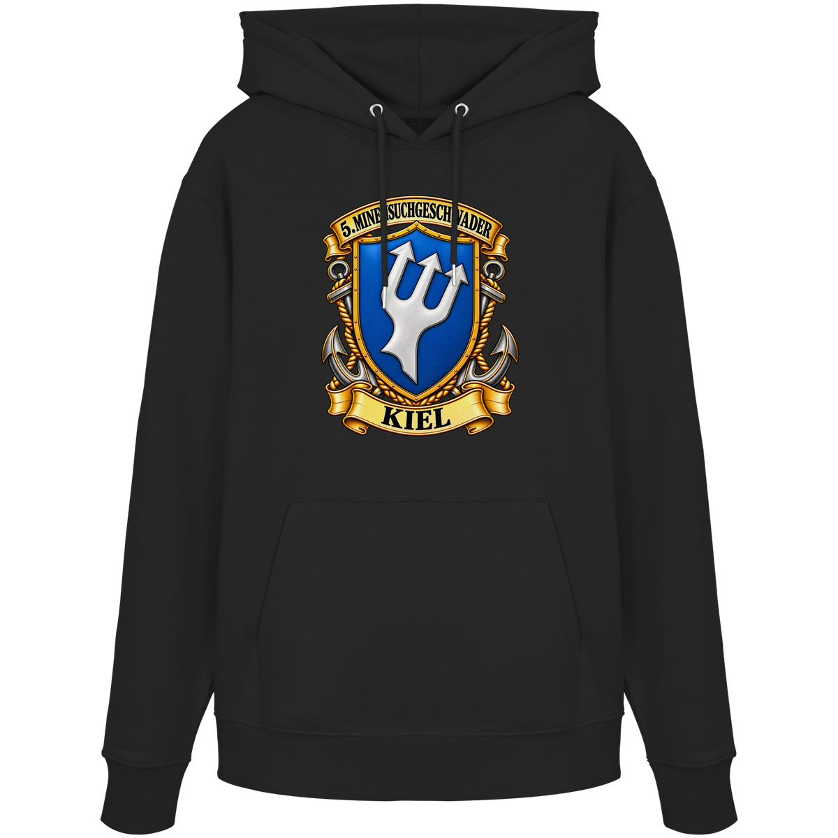 Wappen 5. Minensuchgeschwader - KIEL - Organic Hoodie