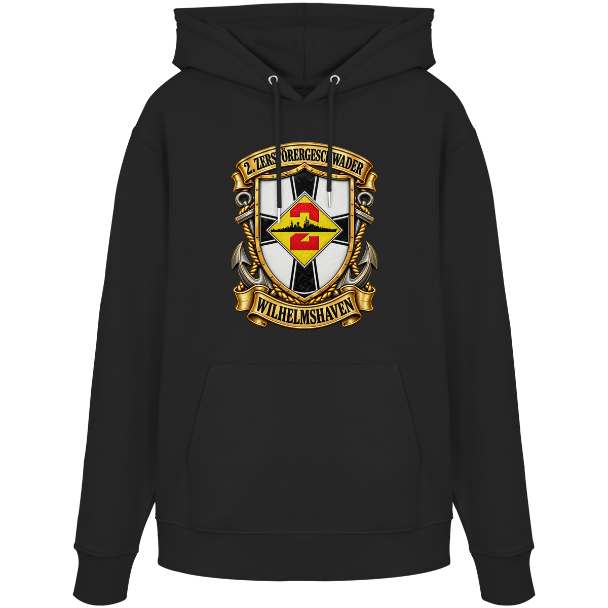 Wappen 2. Zerstörergeschwader - WILHELMSHAVEN - Organic Hoodie