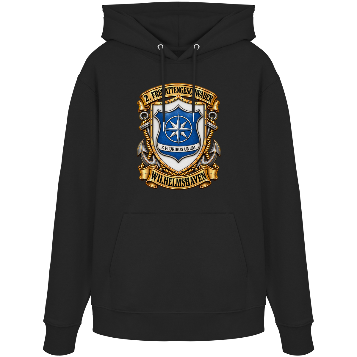 Wappen 2. Fregattengeschwader - Wilhelmshaven - Organic Hoodie