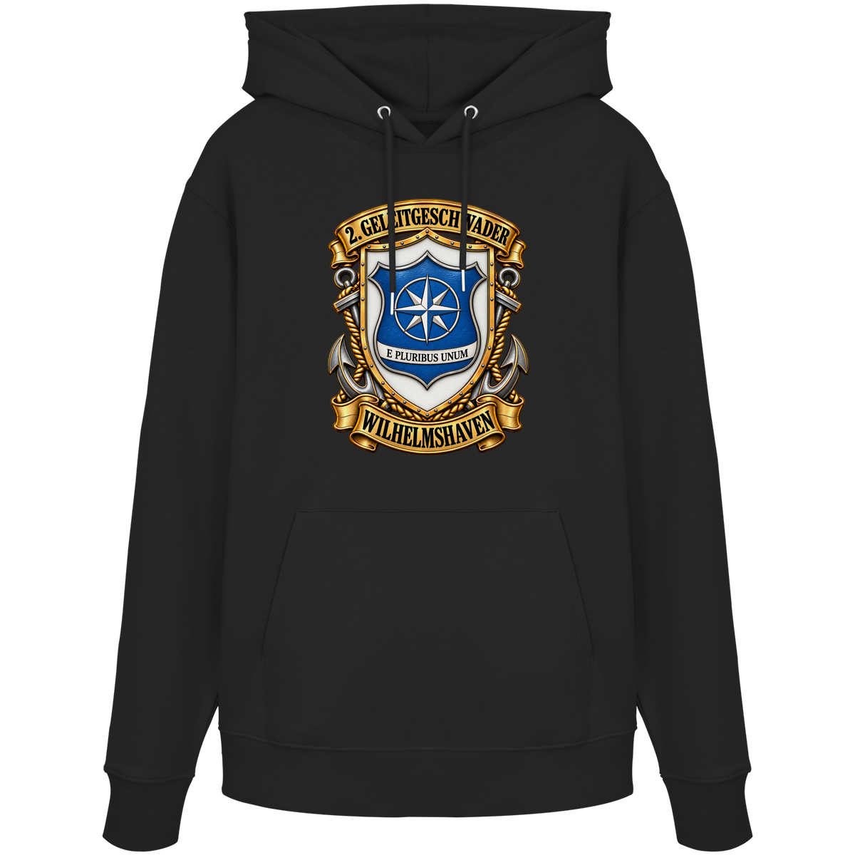 Wappen 2. Geleitgeschwader - Wilhelmshaven - Organic Hoodie