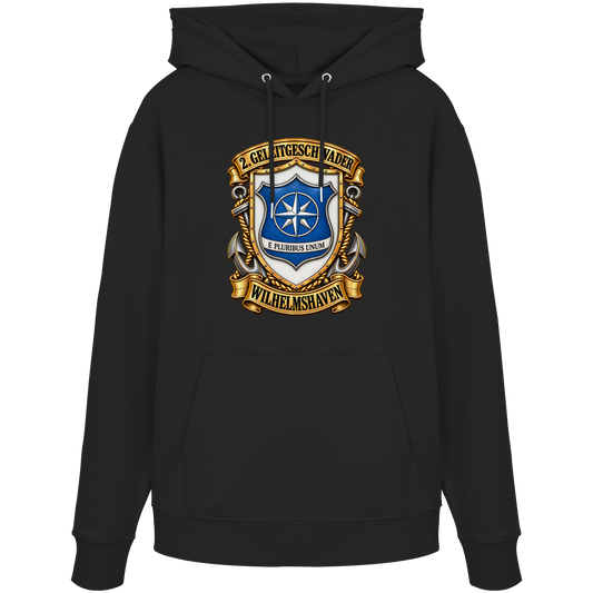 Wappen 2. Geleitgeschwader - Wilhelmshaven - Organic Hoodie
