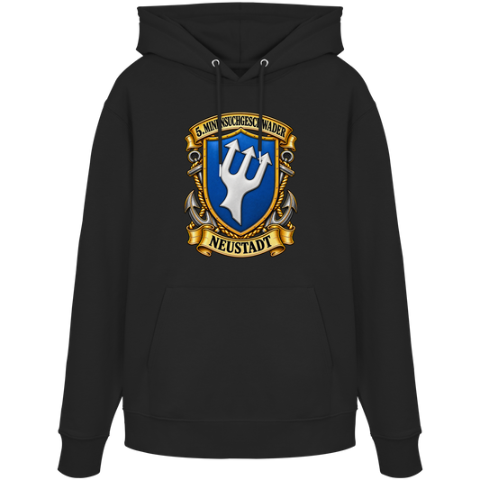 Wappen 5. Minensuchgeschwader - NEUSTADT - Organic Hoodie