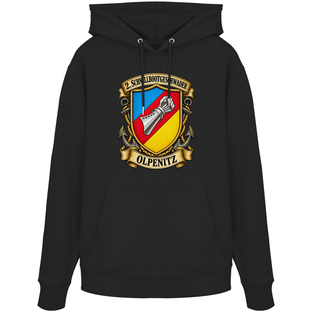 Wappen 2. Schnellbootgeschwader - Olpenitz - Organic Hoodie