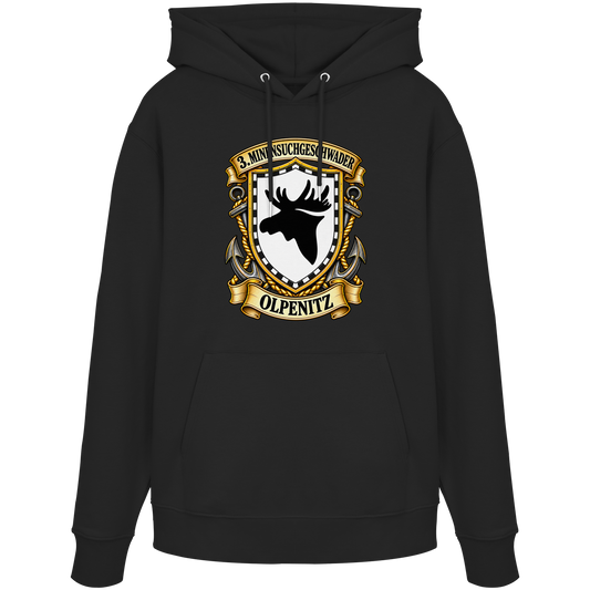 Wappen 3. Minensuchgeschwader - OLPENITZ - Organic Hoodie