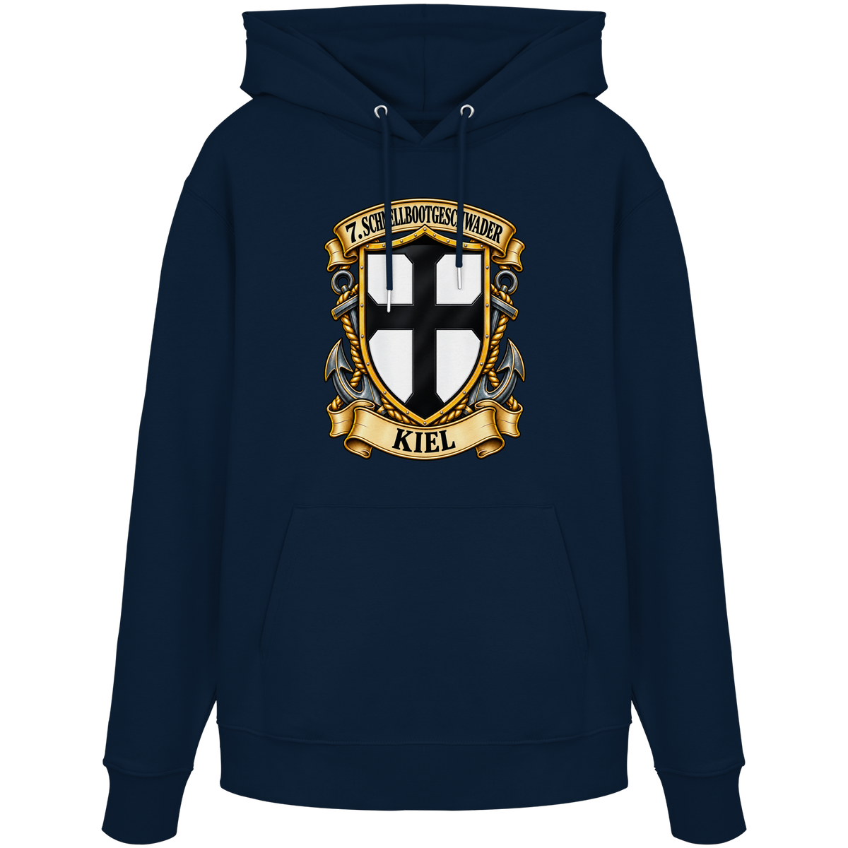 Wappen 7. Schnellbootgeschwader - KIEL - Organic Hoodie
