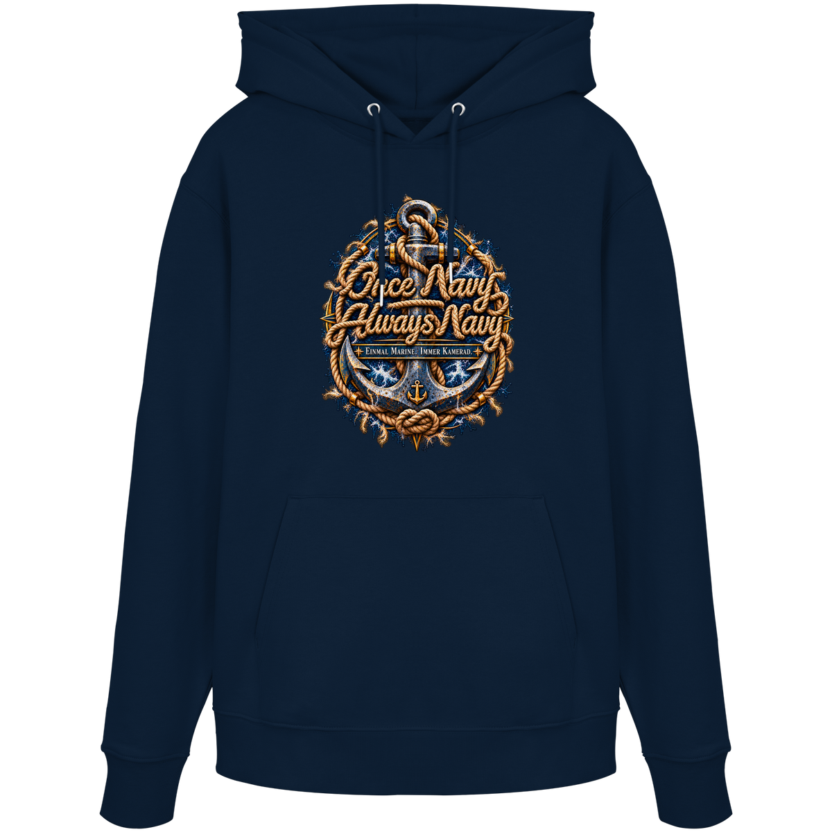 Once Navy - Always Navy - Organic Hoodie