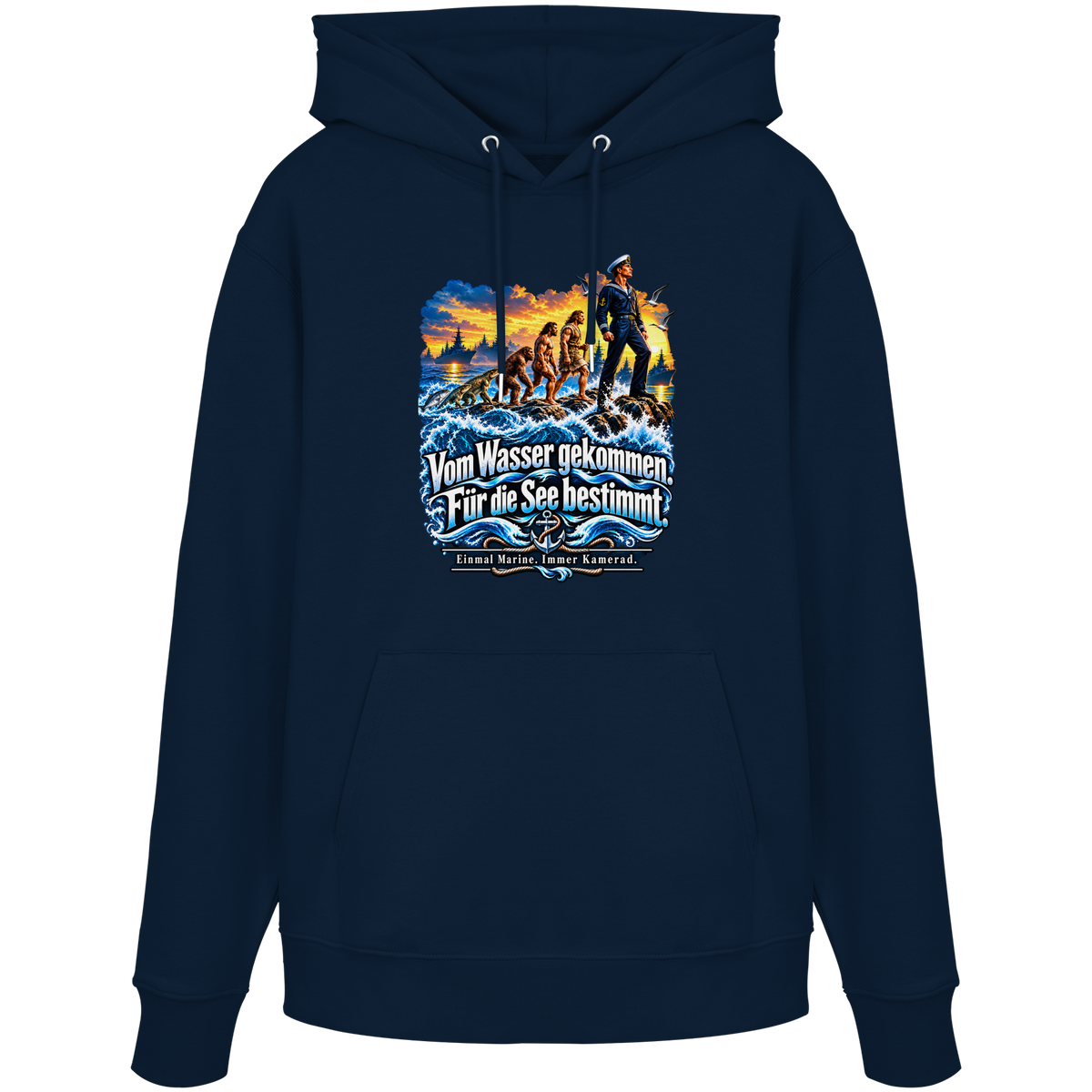 Vom Wasser gekommen - Für die See bestimmt - Organic Hoodie