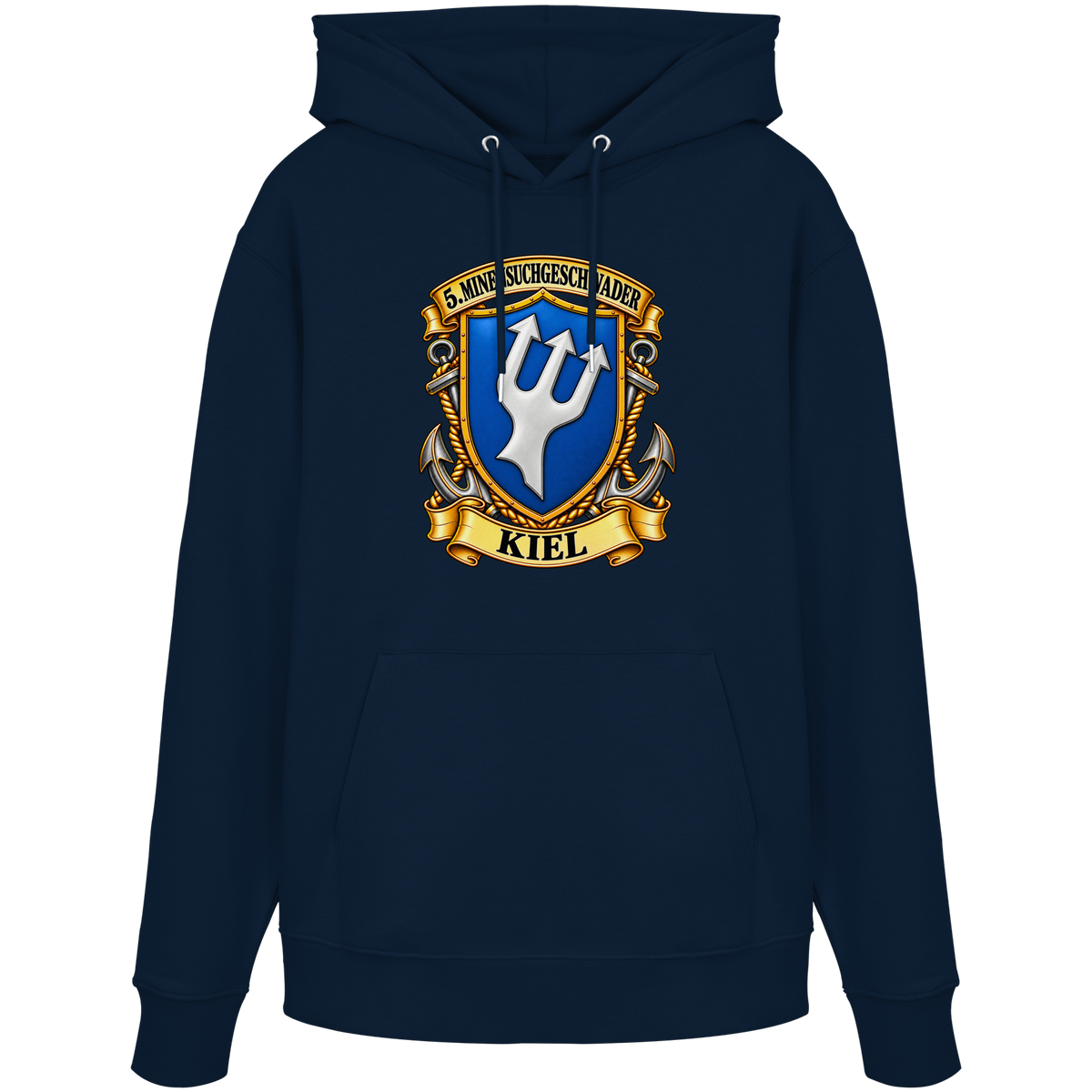 Wappen 5. Minensuchgeschwader - KIEL - Organic Hoodie