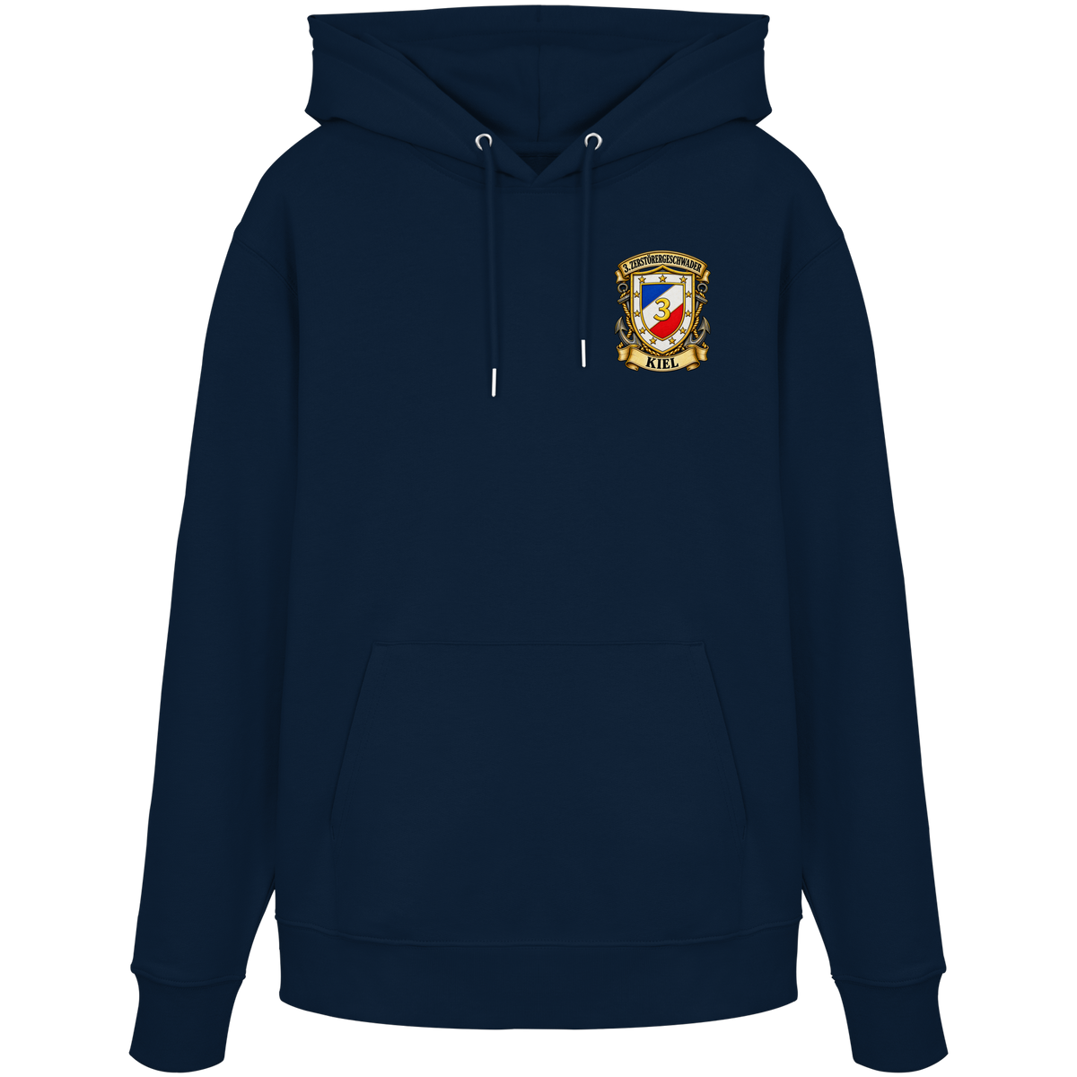 Wappen 3. Zerstörergeschwader - KIEL - Brustlogo - Organic Hoodie