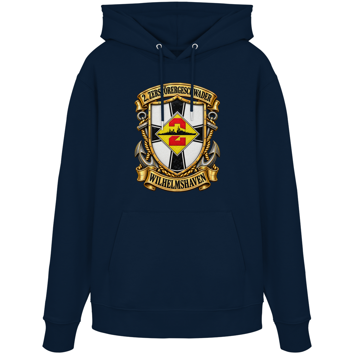 Wappen 2. Zerstörergeschwader - WILHELMSHAVEN - Organic Hoodie
