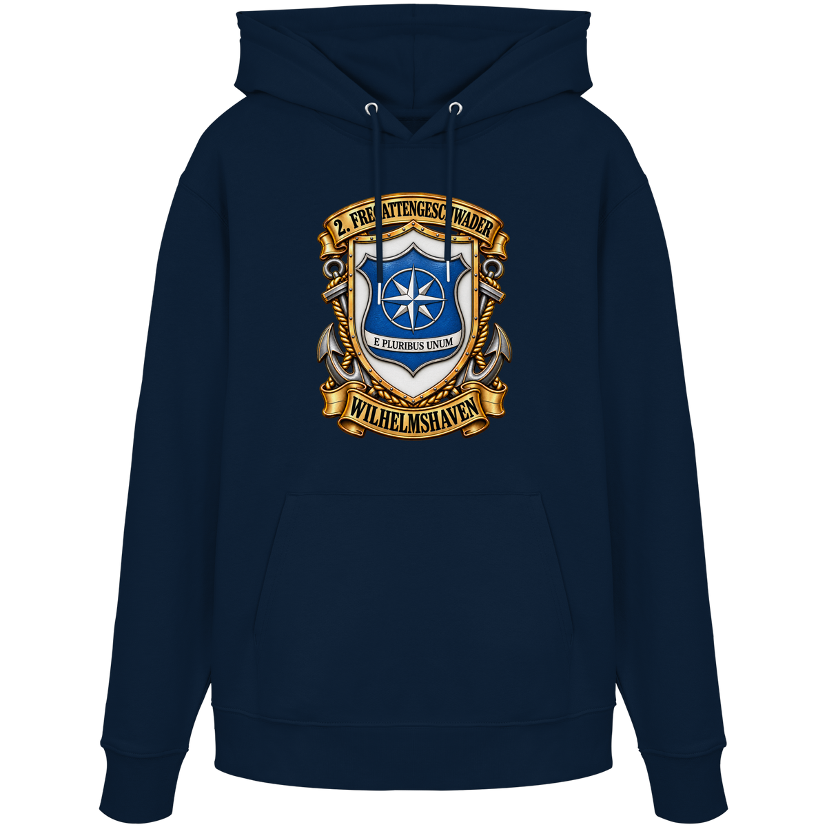 Wappen 2. Fregattengeschwader - Wilhelmshaven - Organic Hoodie