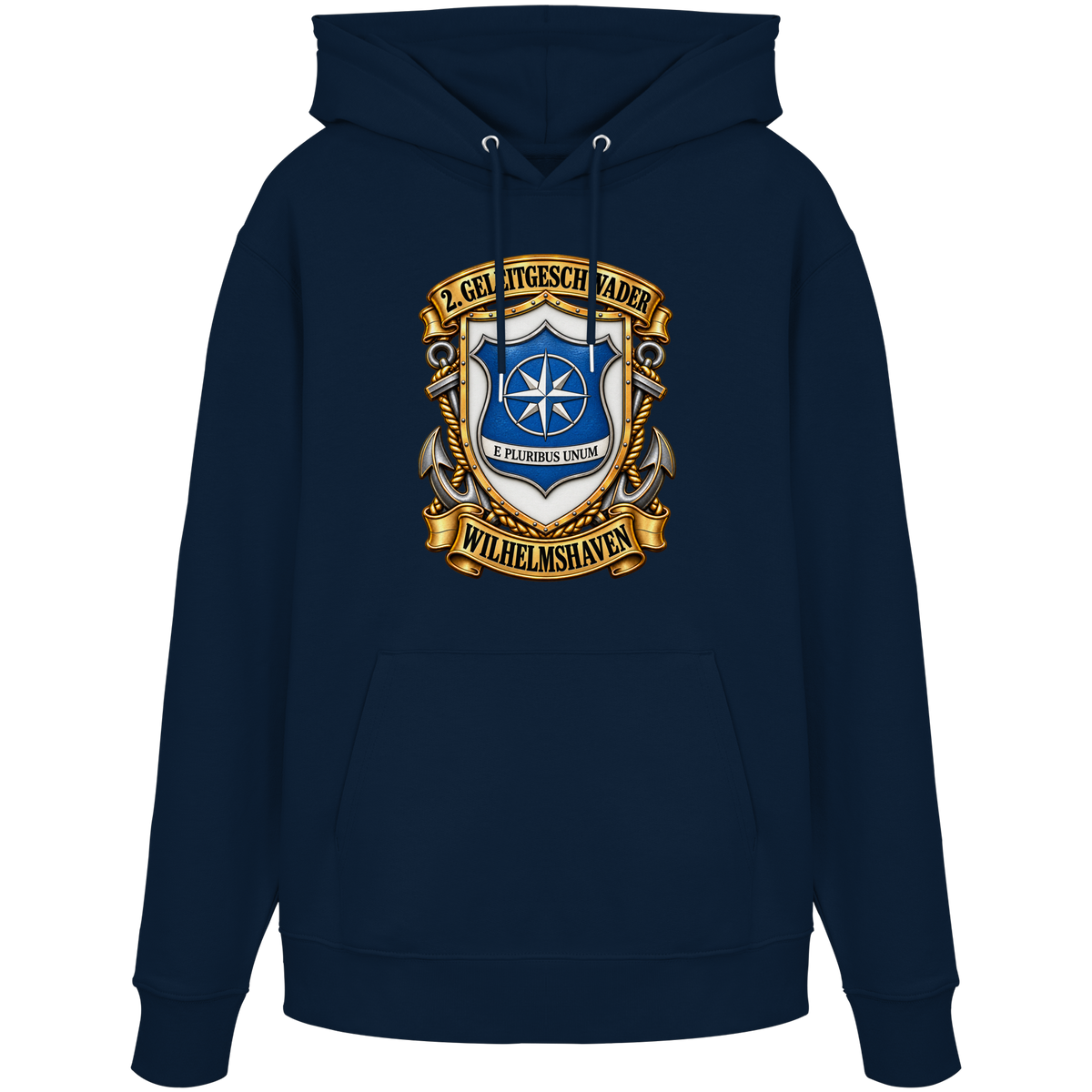 Wappen 2. Geleitgeschwader - Wilhelmshaven - Organic Hoodie