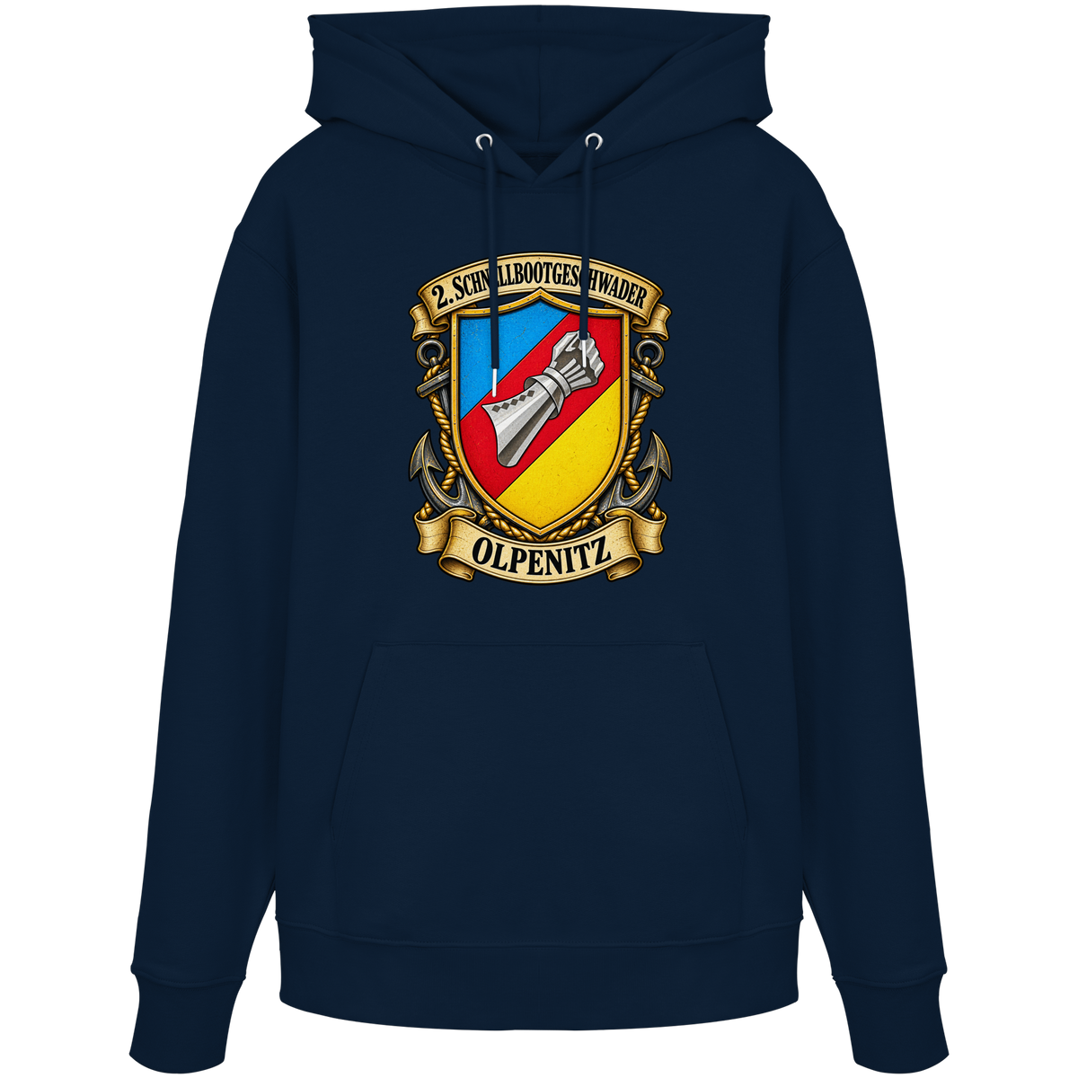 Wappen 2. Schnellbootgeschwader - Olpenitz - Organic Hoodie