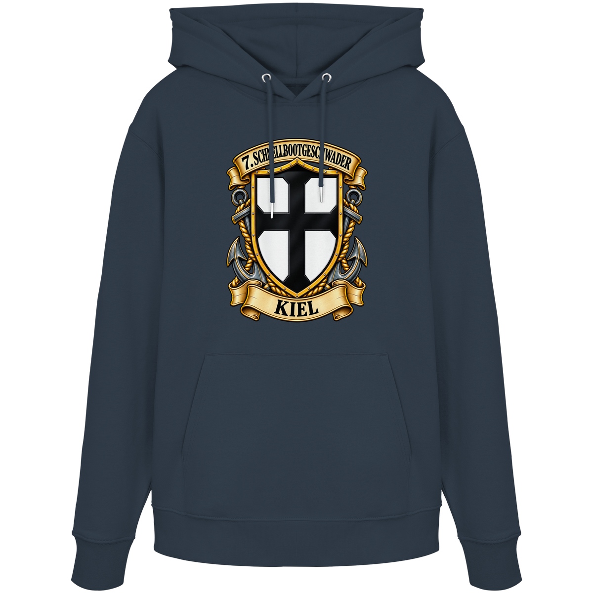 Wappen 7. Schnellbootgeschwader - KIEL - Organic Hoodie