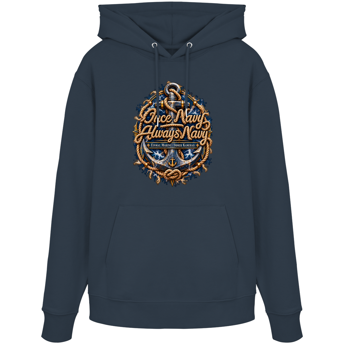 Once Navy - Always Navy - Organic Hoodie