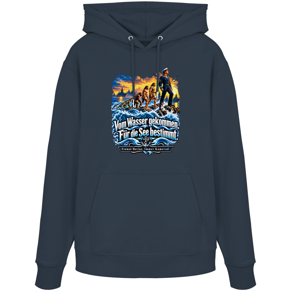 Vom Wasser gekommen - Für die See bestimmt - Organic Hoodie