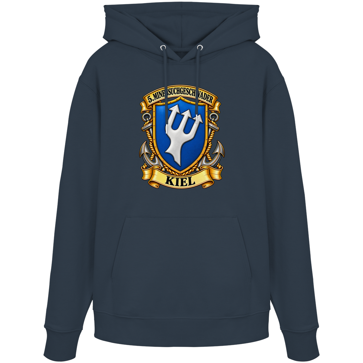 Wappen 5. Minensuchgeschwader - KIEL - Organic Hoodie