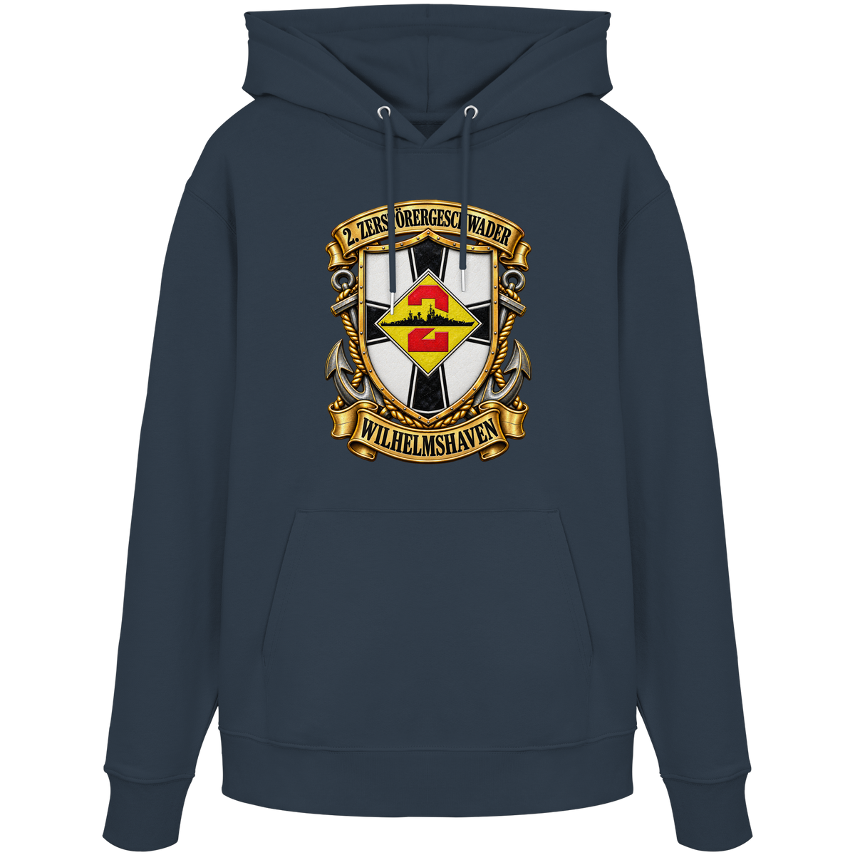 Wappen 2. Zerstörergeschwader - WILHELMSHAVEN - Organic Hoodie