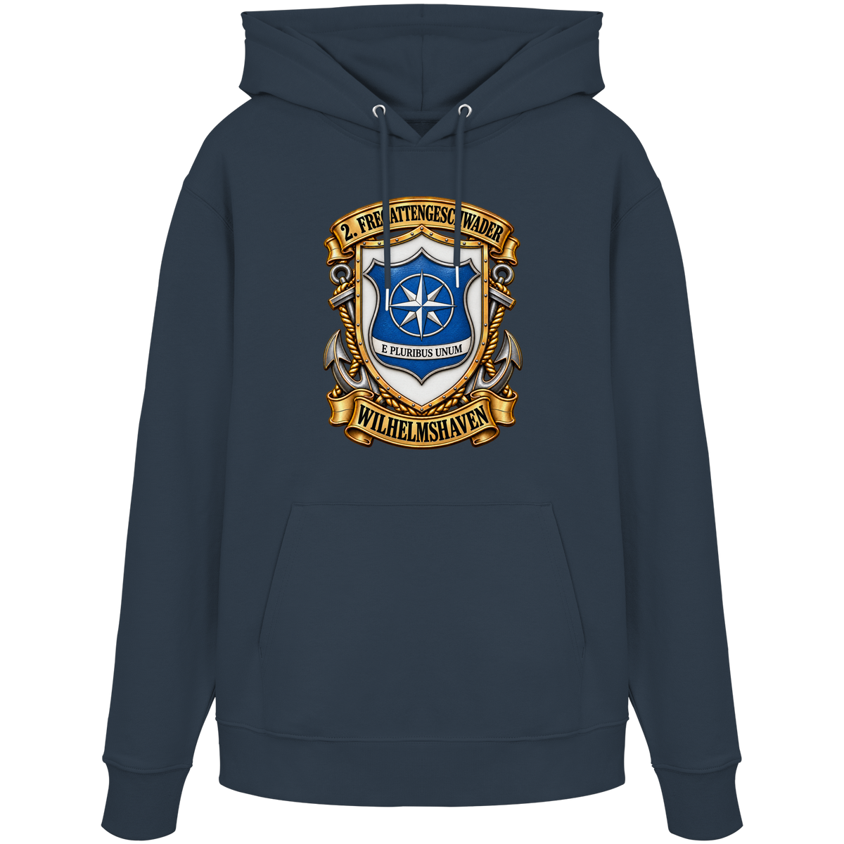 Wappen 2. Fregattengeschwader - Wilhelmshaven - Organic Hoodie