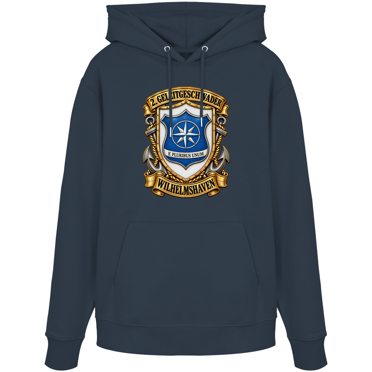 Wappen 2. Geleitgeschwader - Wilhelmshaven - Organic Hoodie