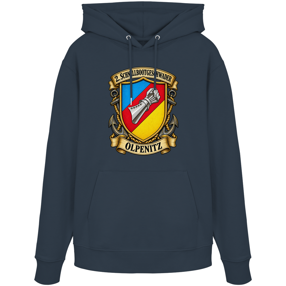 Wappen 2. Schnellbootgeschwader - Olpenitz - Organic Hoodie