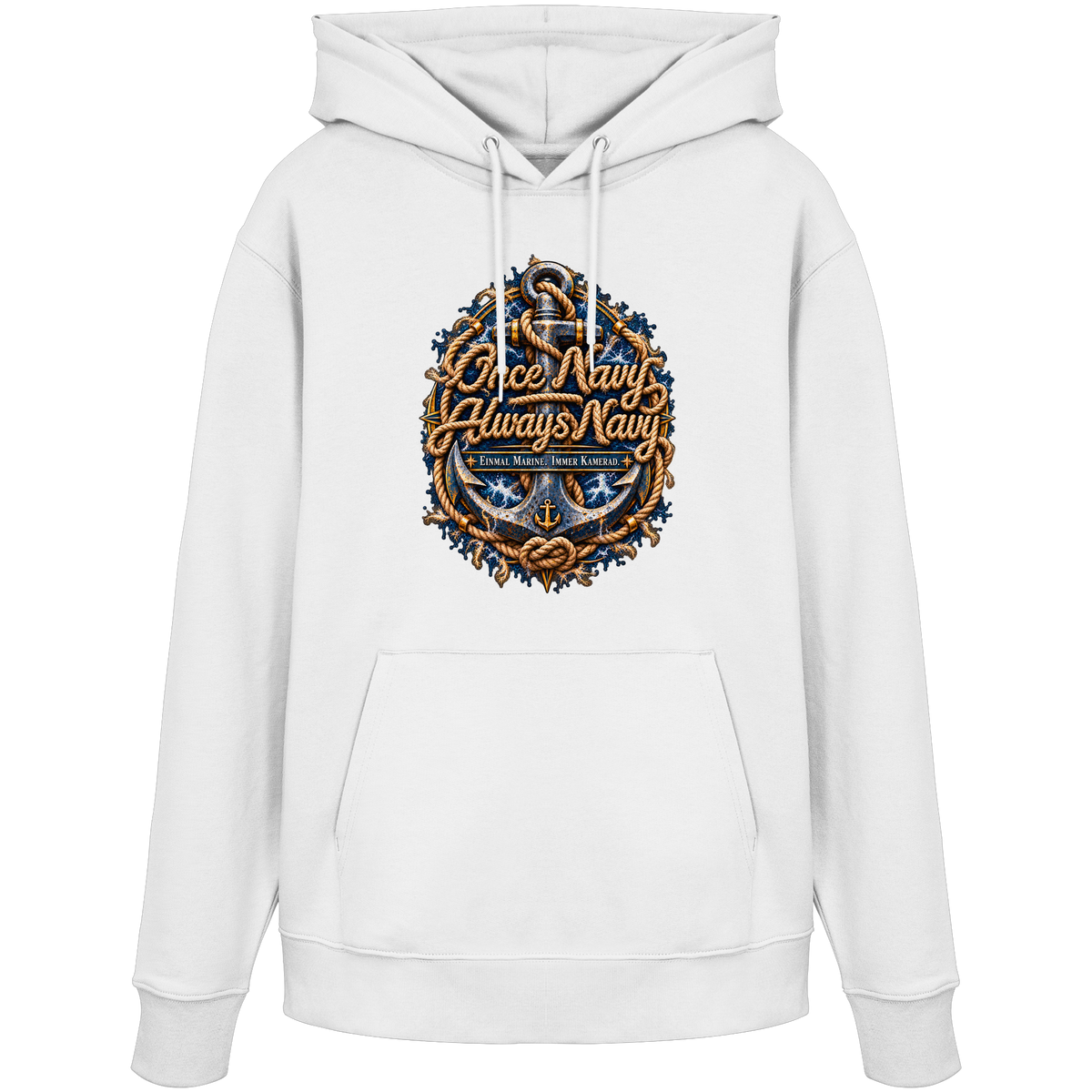 Once Navy - Always Navy - Organic Hoodie