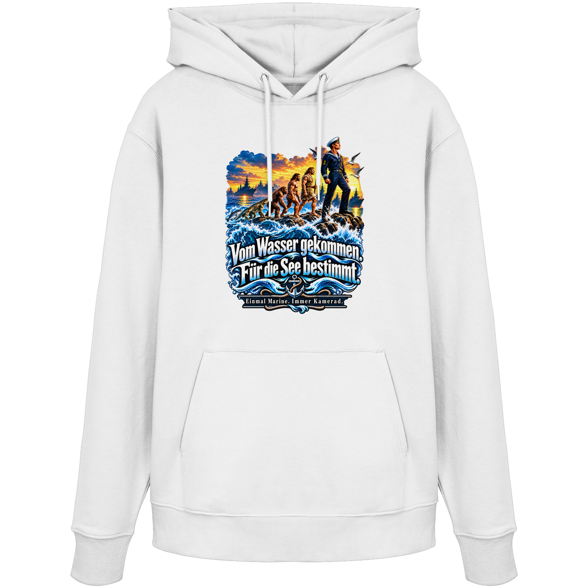 Vom Wasser gekommen - Für die See bestimmt - Organic Hoodie