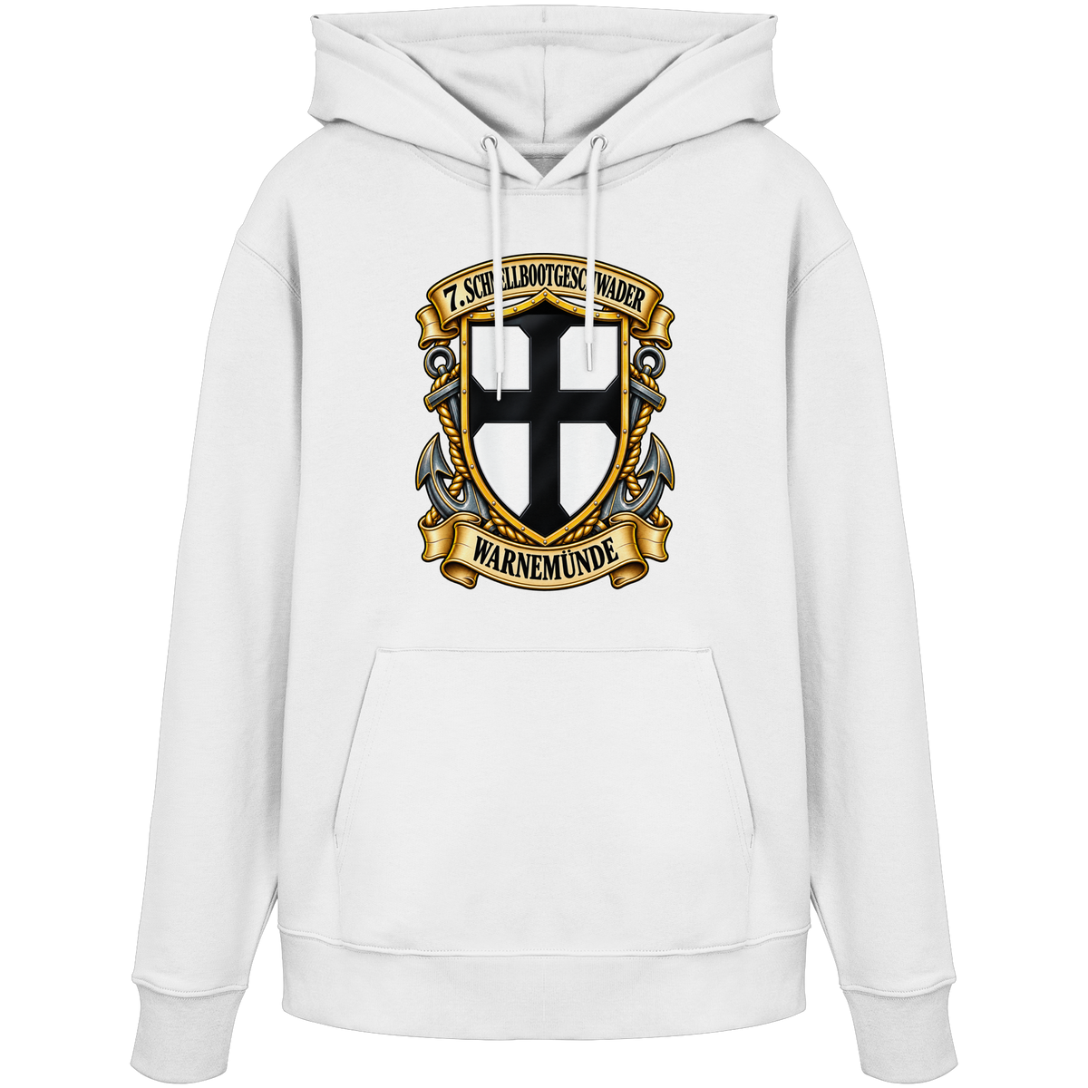 Wappen 7. Schnellbootgeschwader - WARNEMÜNDE - Organic Hoodie