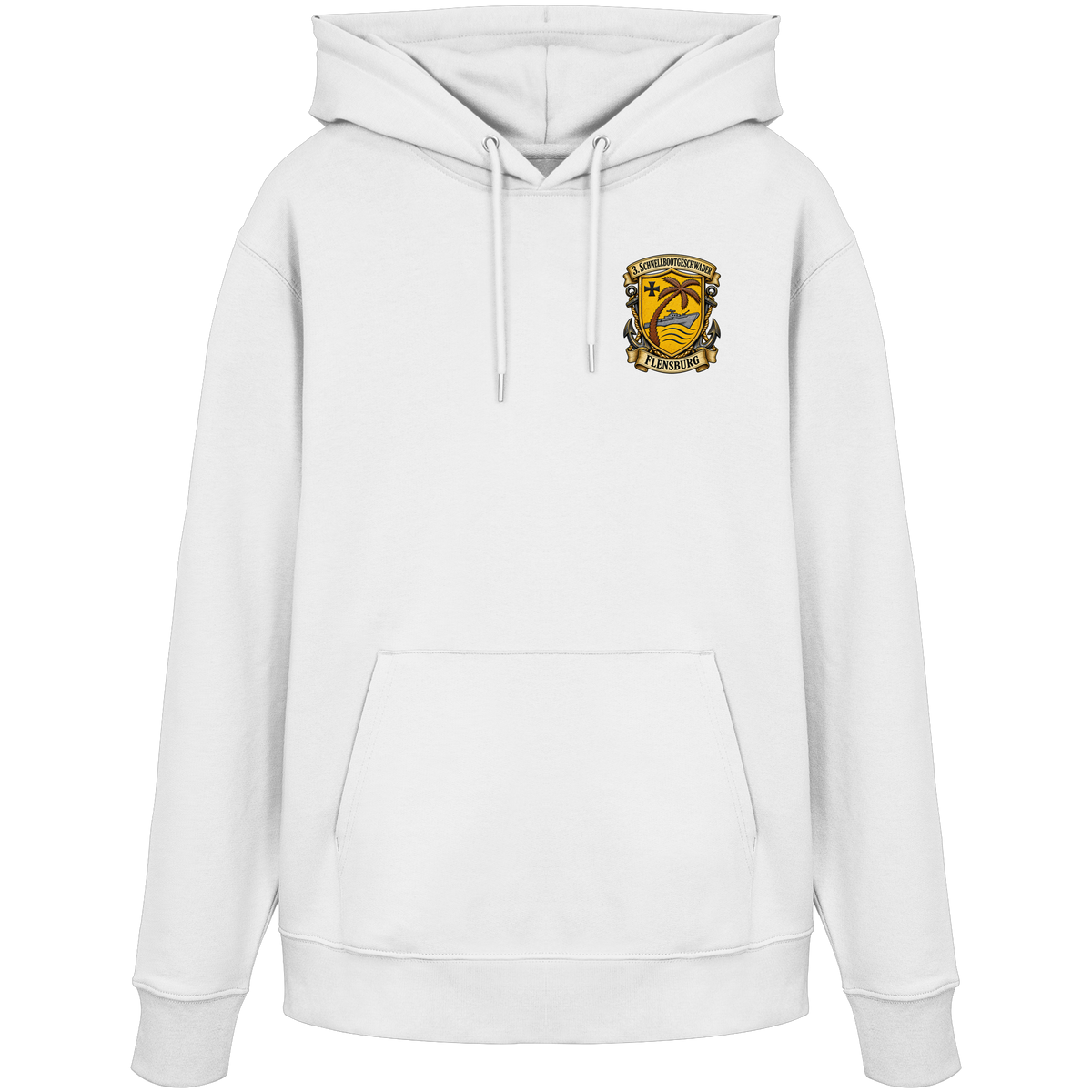Wappen 3. Schnellbootgeschwader - FLENSBURG - Brustlogo - Organic Hoodie
